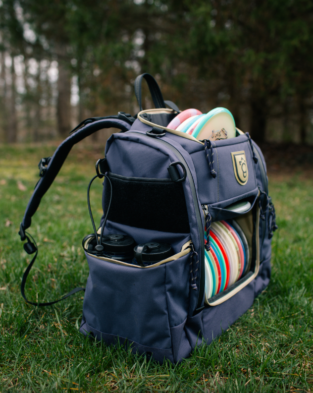 Squatch Legend 3.0 Navy Disc Golf Backpack w/ Cooler Disc Golf Bags