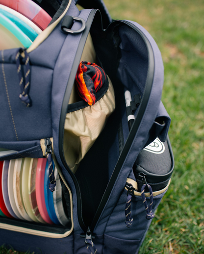 Squatch Legend 3.0 Navy Disc Golf Backpack w/ Cooler Disc Golf Bags