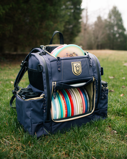 Squatch Legend 3.0 Navy Disc Golf Backpack w/ Cooler Disc Golf Bags