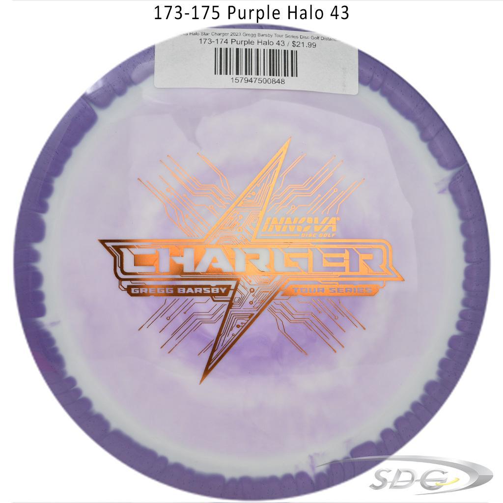 innova-halo-star-charger-2023-gregg-barsby-tour-series-disc-golf-distance-driver 173-174 Purple Halo 43 