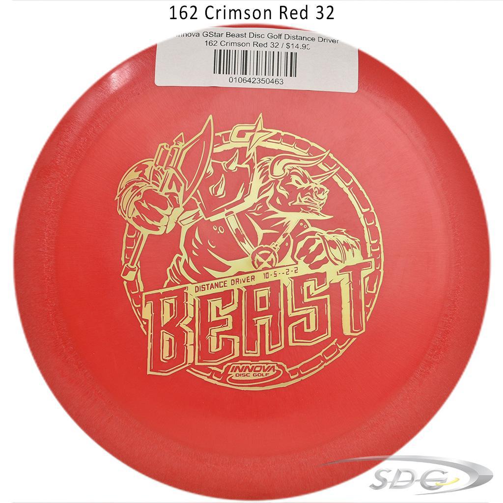 innova-gstar-beast-disc-golf-distance-driver 162 Crimson Red 32 