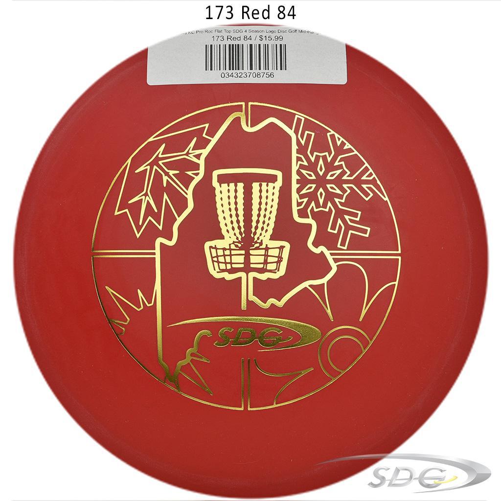innova-kc-pro-roc-flat-top-sdg-4-season-logo-disc-golf-mid-range 173 Red 84 