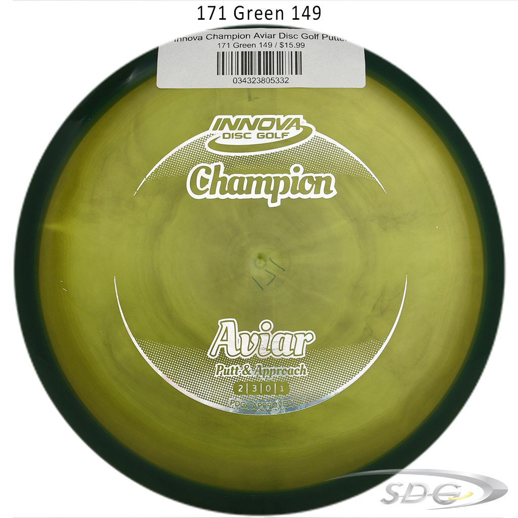 innova-champion-aviar-disc-golf-putter 171 Green 149 