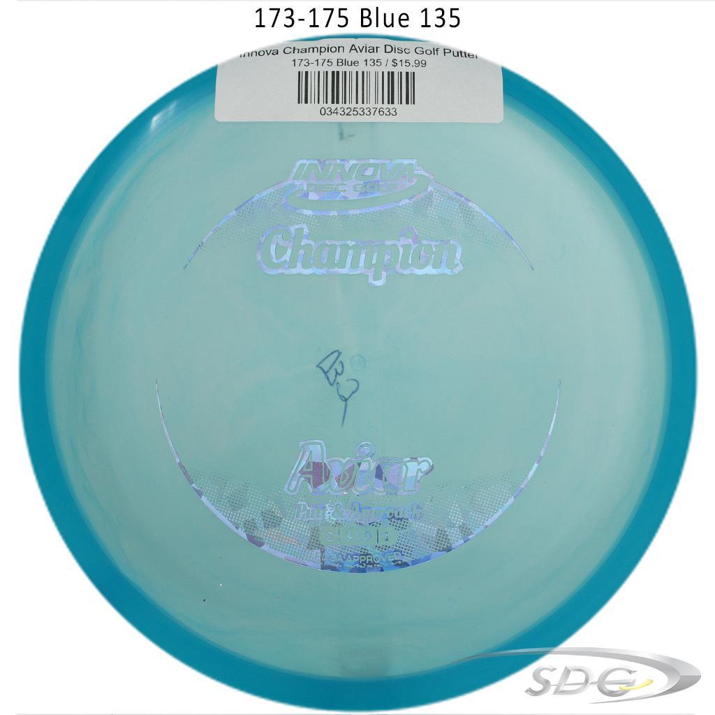 innova-champion-aviar-disc-golf-putter 173-175 Blue 135 