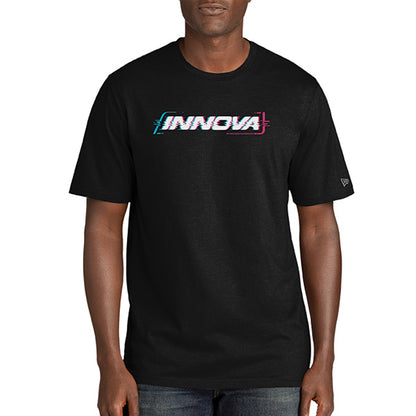 innova-new-era-cypher-tri-blend-short-sleeve-tee-disc-golf-apparel Small Black