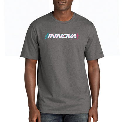 innova-new-era-cypher-tri-blend-short-sleeve-tee-disc-golf-apparel Small Gray