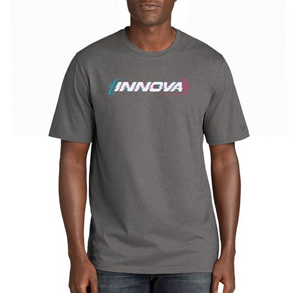 innova-new-era-cypher-tri-blend-short-sleeve-tee-disc-golf-apparel Large Gray