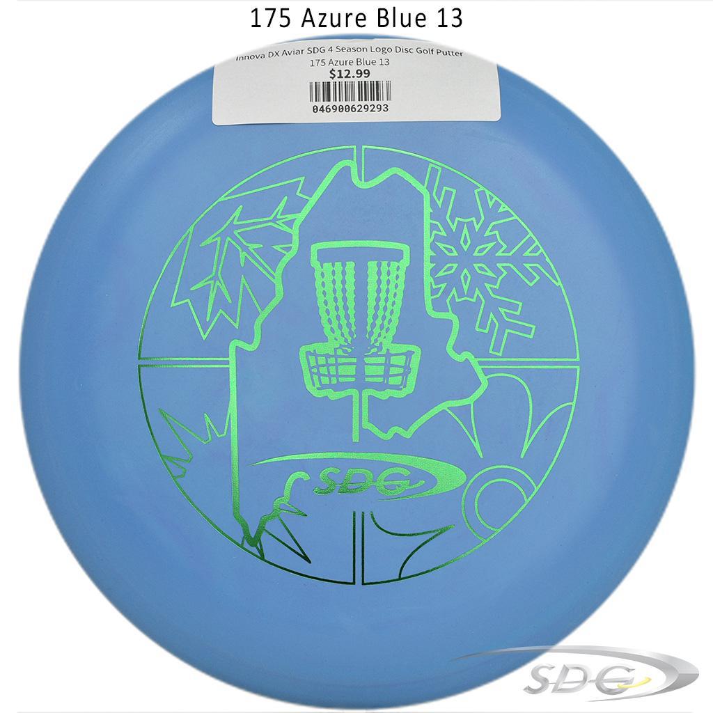 innova-dx-aviar-sdg-4-season-logo-disc-golf-putter 175 Azure Blue 13 
