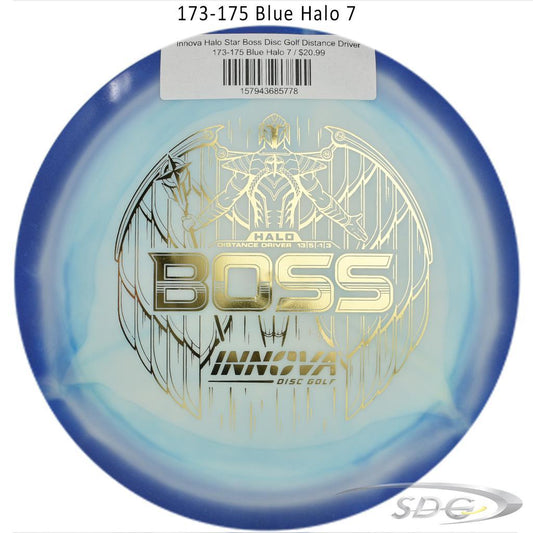 innova-halo-star-boss-disc-golf-distance-driver 173-175 Blue Halo 7