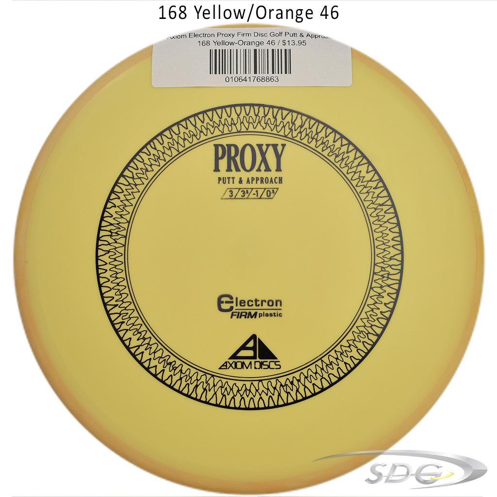 axiom-electron-proxy-firm-disc-golf-putt-approach 168 Yellow-Orange 46 