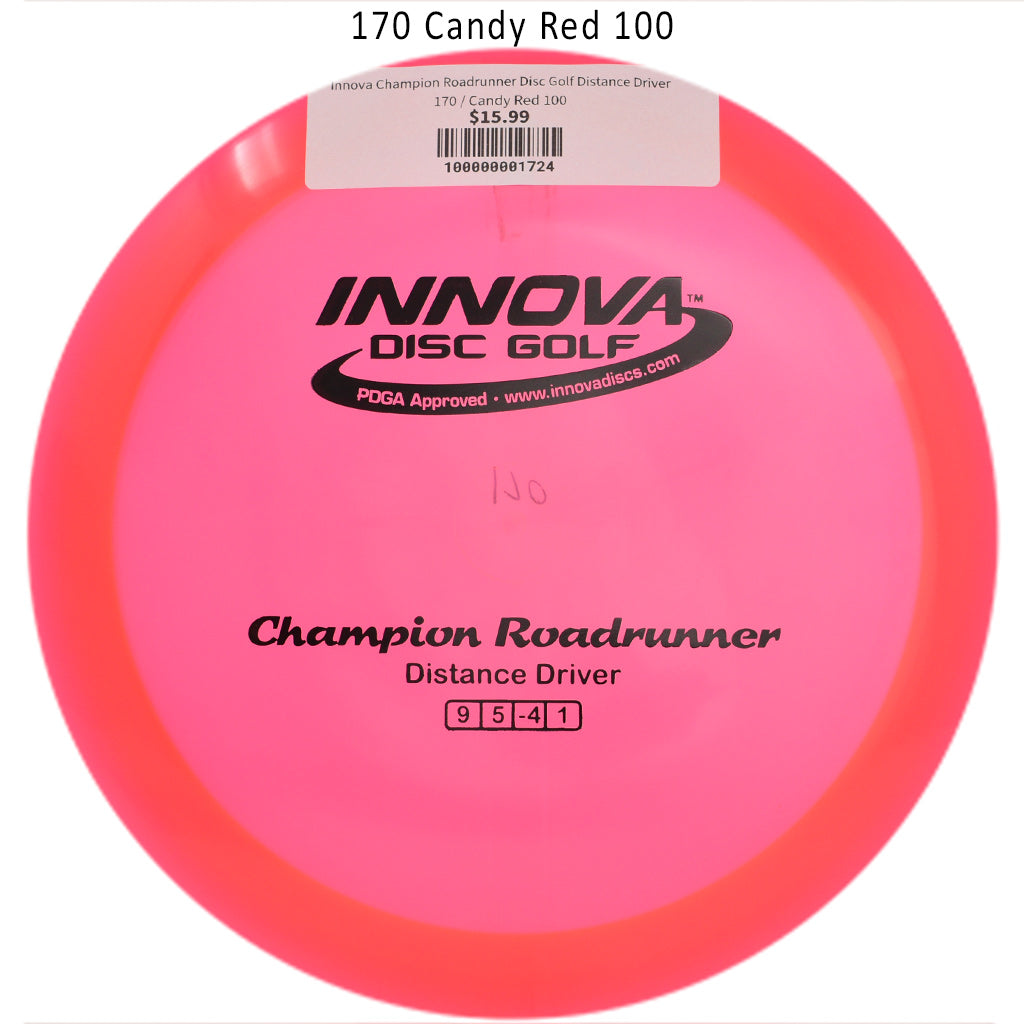 innova-champion-roadrunner-disc-golf-distance-driver 170 Candy Red 100