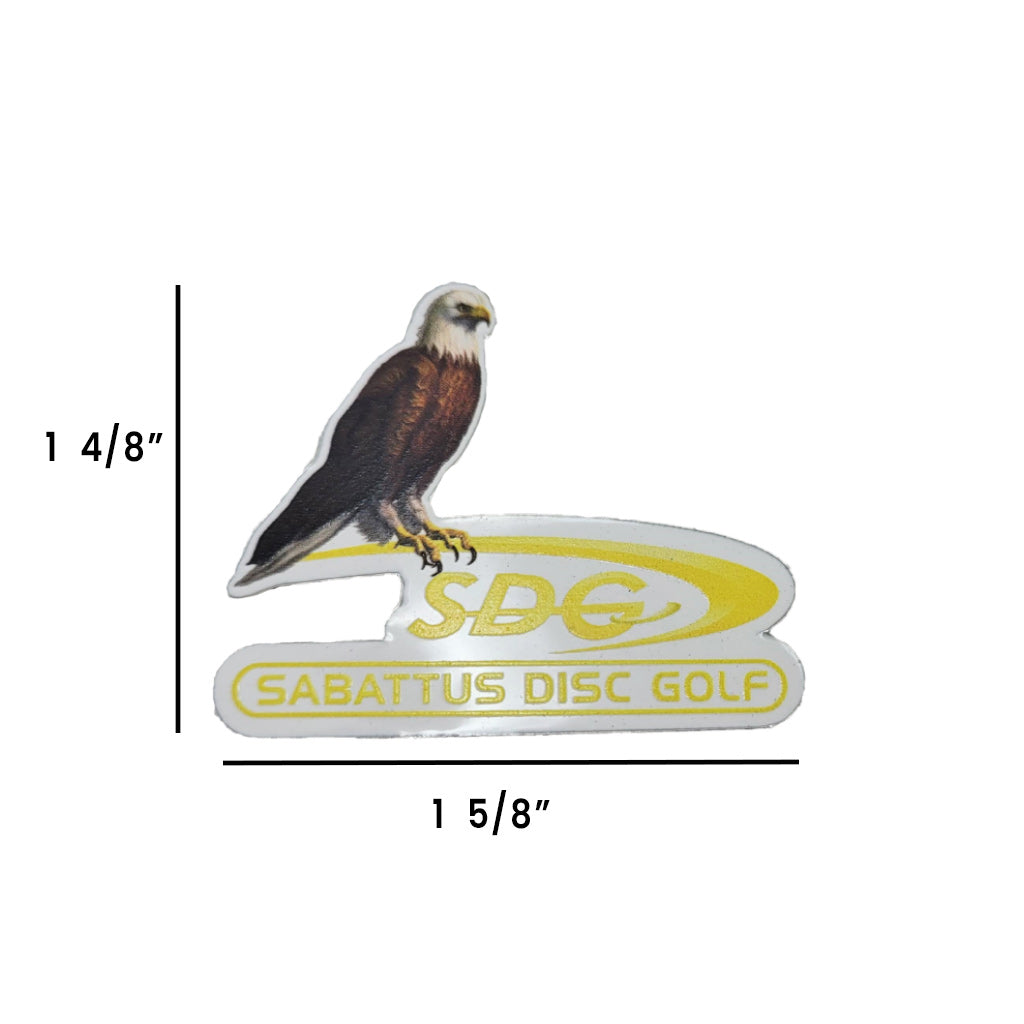 crittercontrolcincinnati Pins Disc Golf Accessories yellow sdg swish logo with eagle
