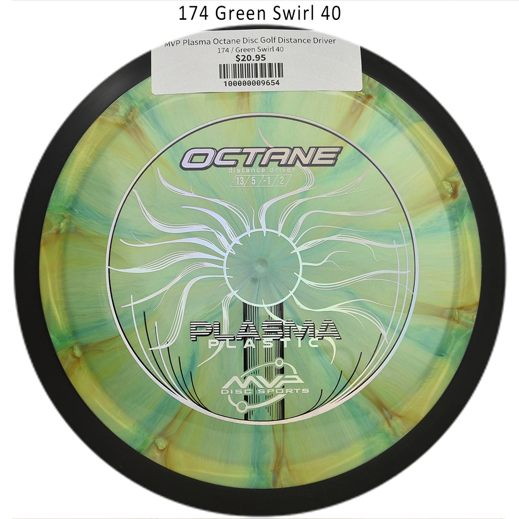 mvp-plasma-octane-disc-golf-distance-driver 174 Green Swirl 40