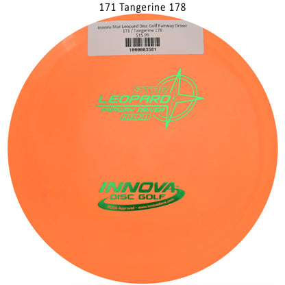 innova-star-leopard-disc-golf-fairway-driver 171 Tangerine 178