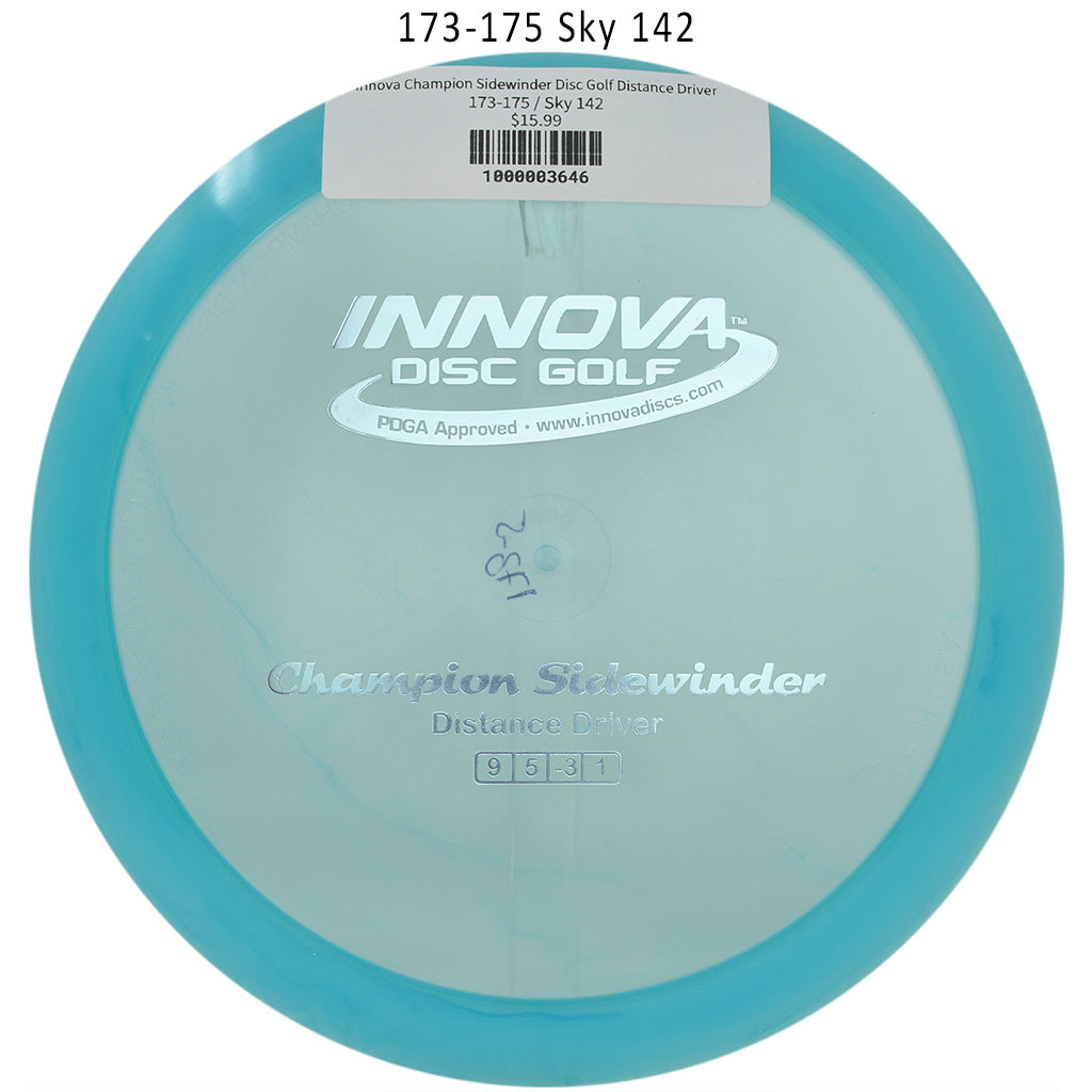 innova-champion-sidewinder-disc-golf-distance-driver 173-175 Sky 142 