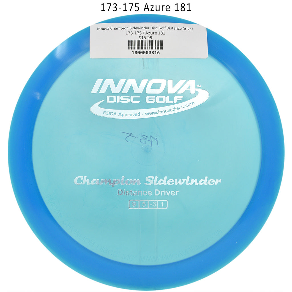 innova-champion-sidewinder-disc-golf-distance-driver 173-175 Azure 181 