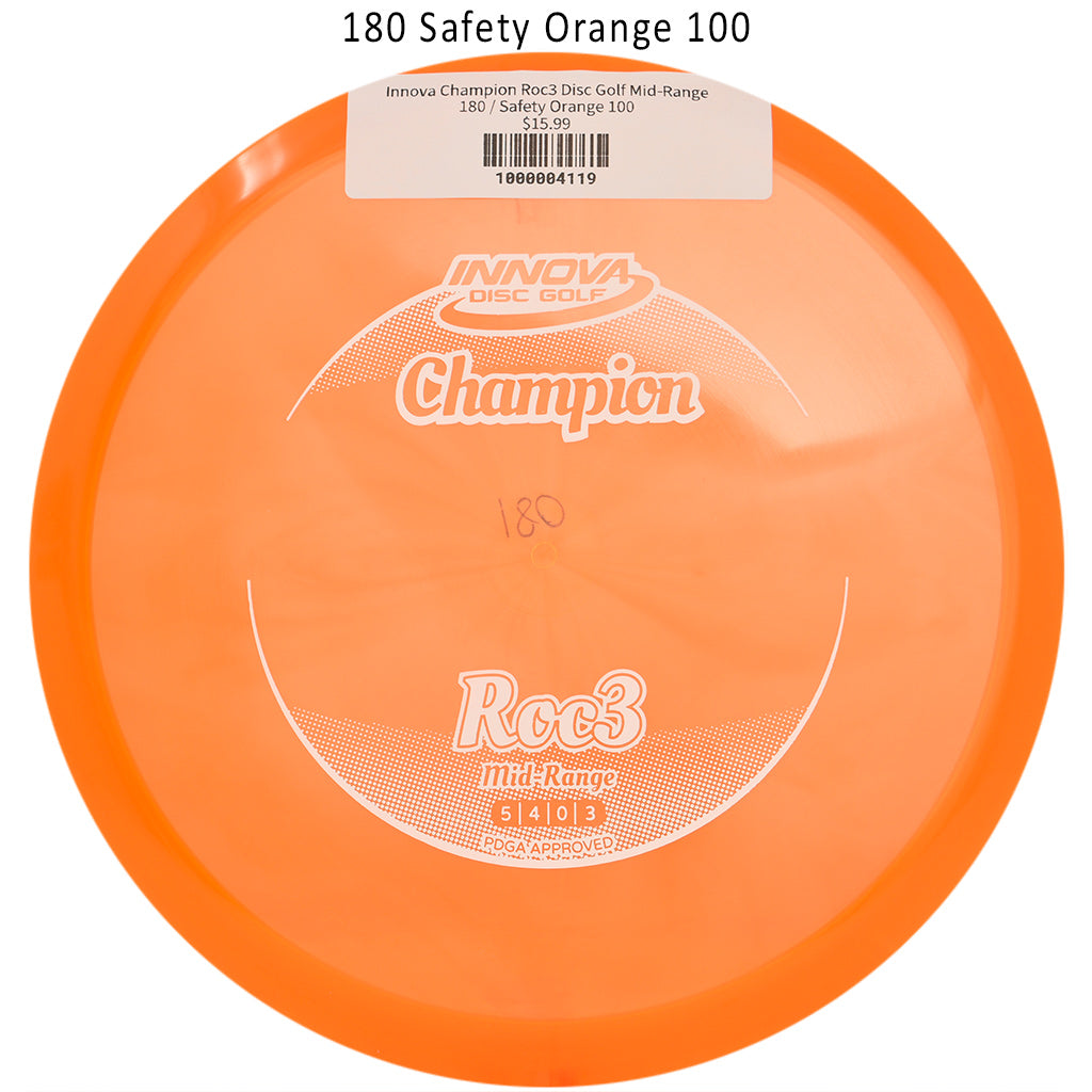 innova-champion-roc3-disc-golf-mid-range 180 Safety Orange 100 