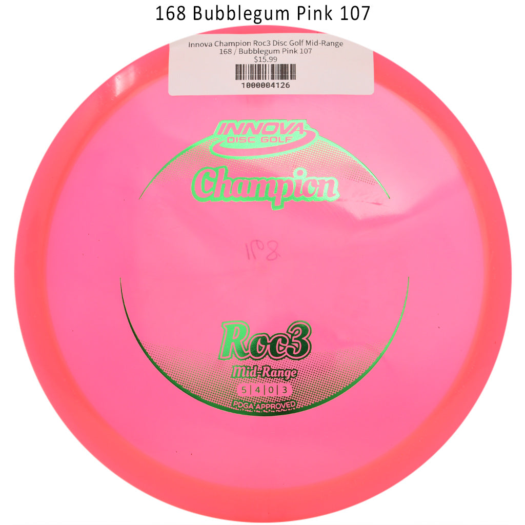 innova-champion-roc3-disc-golf-mid-range 168 Bubblegum Pink 107