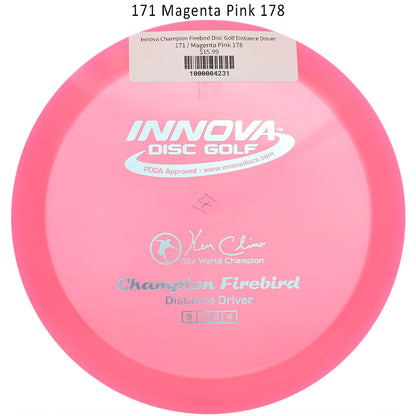 innova-champion-firebird-disc-golf-distance-driver 171 Magenta Pink 178