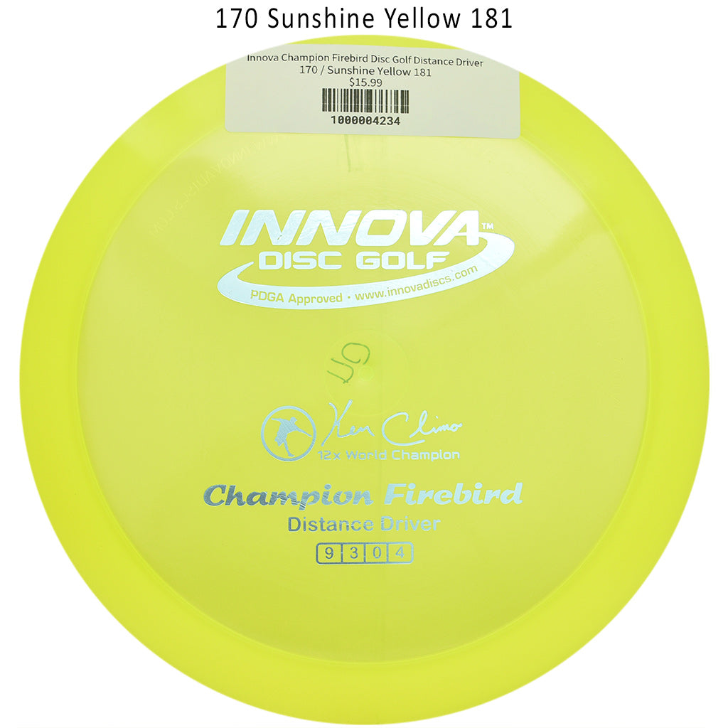 innova-champion-firebird-disc-golf-distance-driver 170 Sunshine Yellow 181