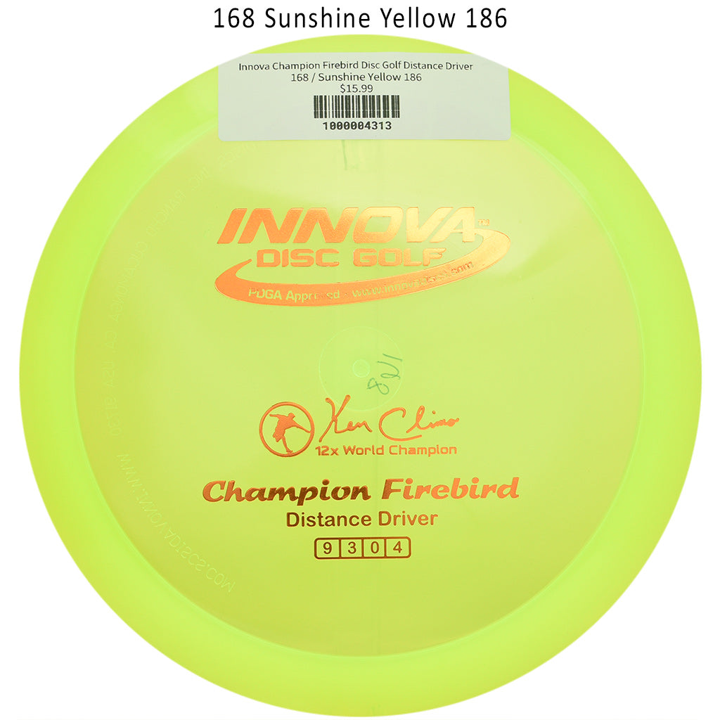 innova-champion-firebird-disc-golf-distance-driver 168 Sunshine Yellow 186