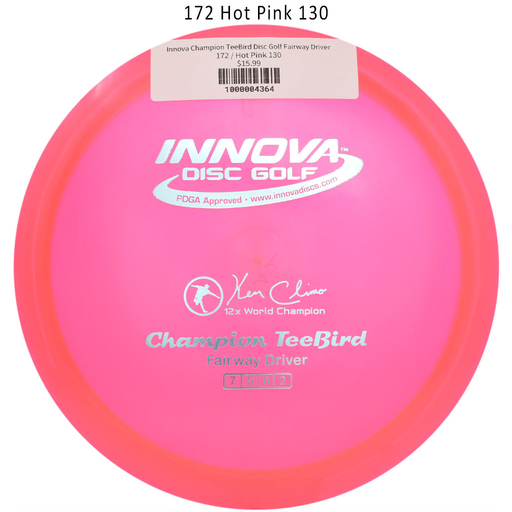 innova-champion-teebird-disc-golf-fairway-driver 172 Hot Pink 130 