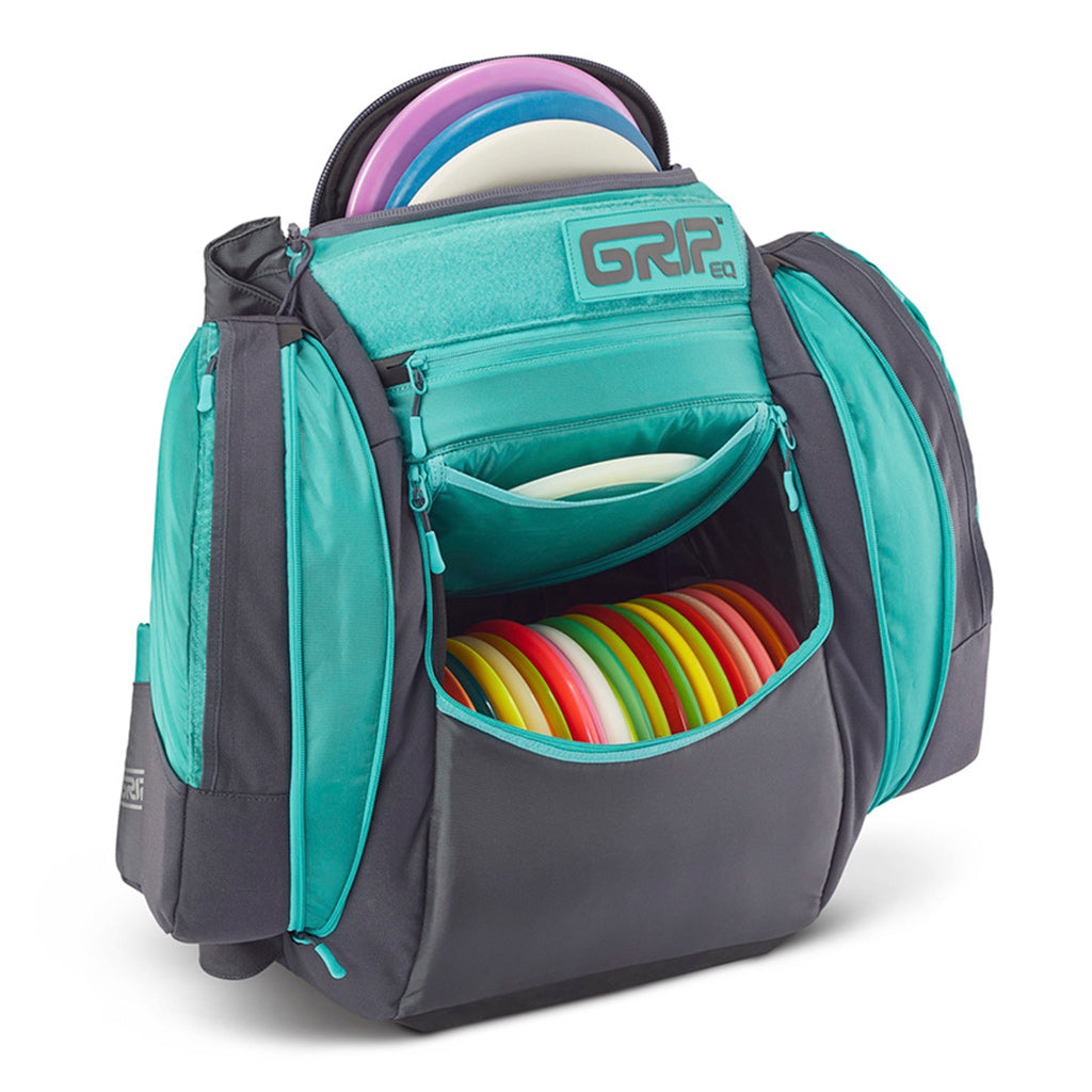 GRIPeq© AX5 Series Disc Golf Bag Turquoise Gray