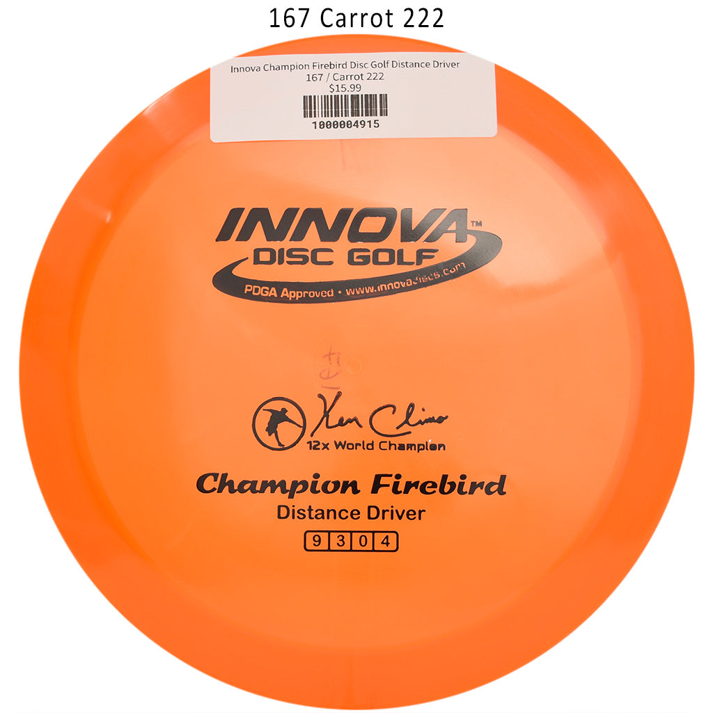innova-champion-firebird-disc-golf-distance-driver 167 Carrot 222