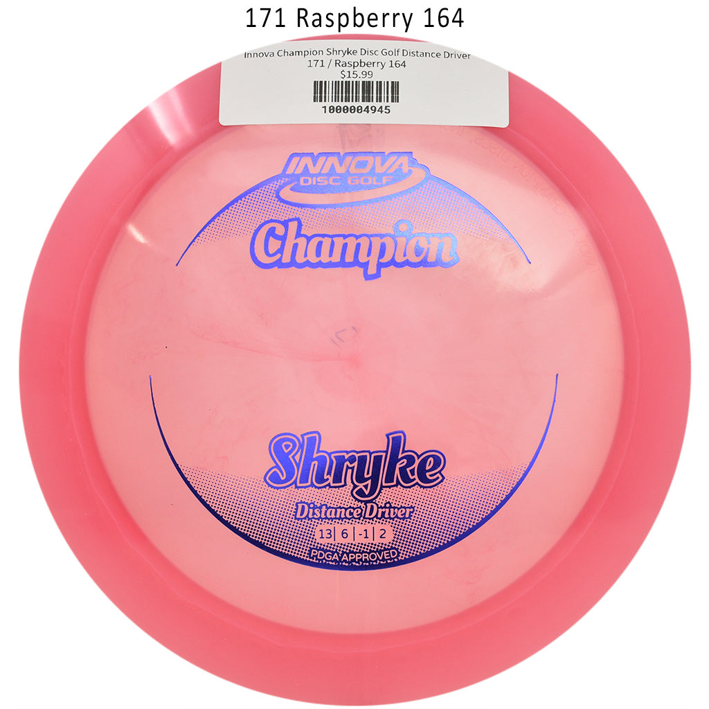 innova-champion-shryke-disc-golf-distance-driver 171 Raspberry 164