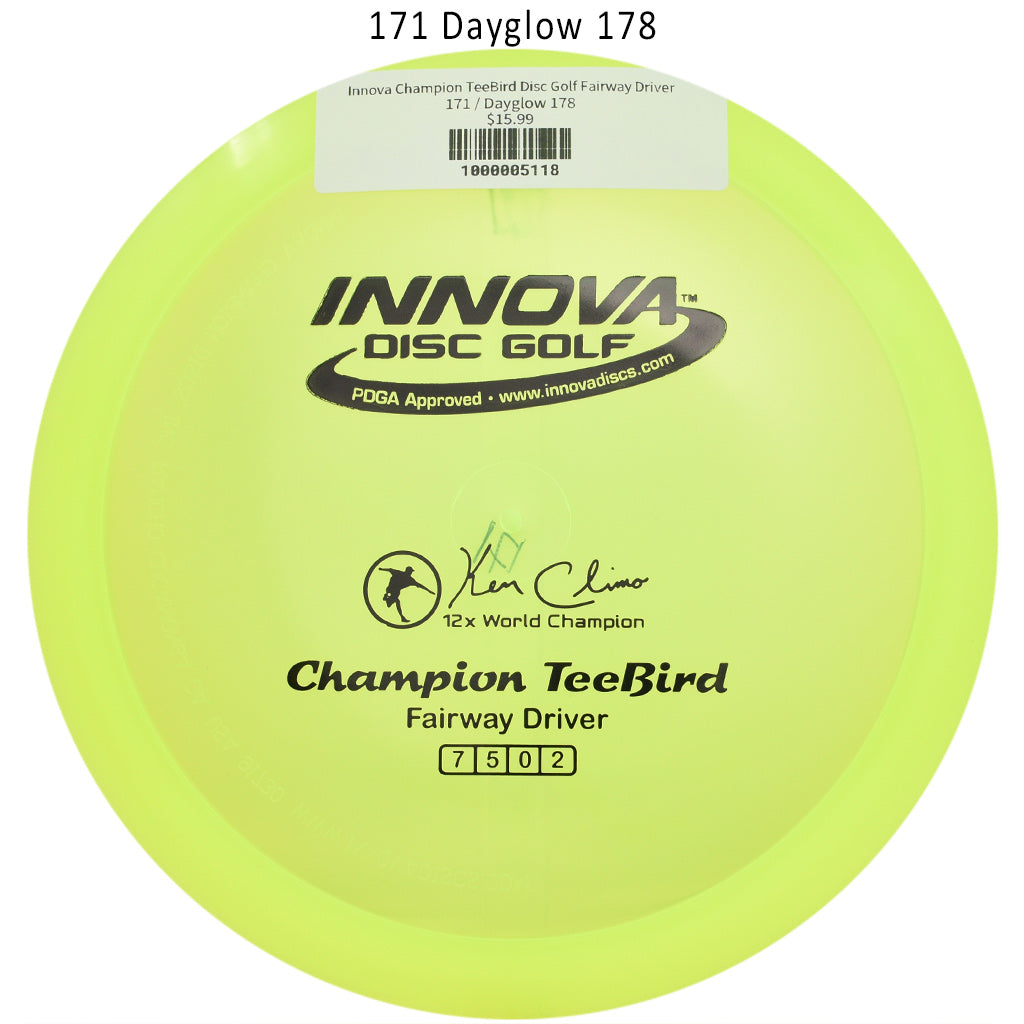 innova-champion-teebird-disc-golf-fairway-driver 171 Dayglow 178 
