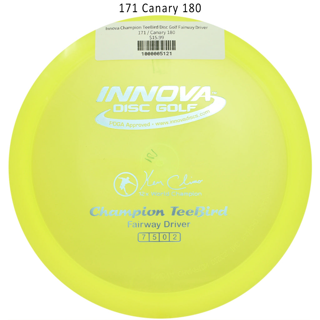 innova-champion-teebird-disc-golf-fairway-driver 171 Yellow 222 
