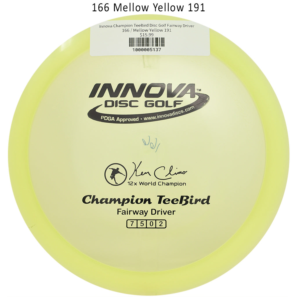 innova-champion-teebird-disc-golf-fairway-driver 166 Mellow Yellow 191