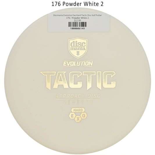 discmania-evolution-exo-hard-tactic-disc-golf-putter 176 Powder White 2
