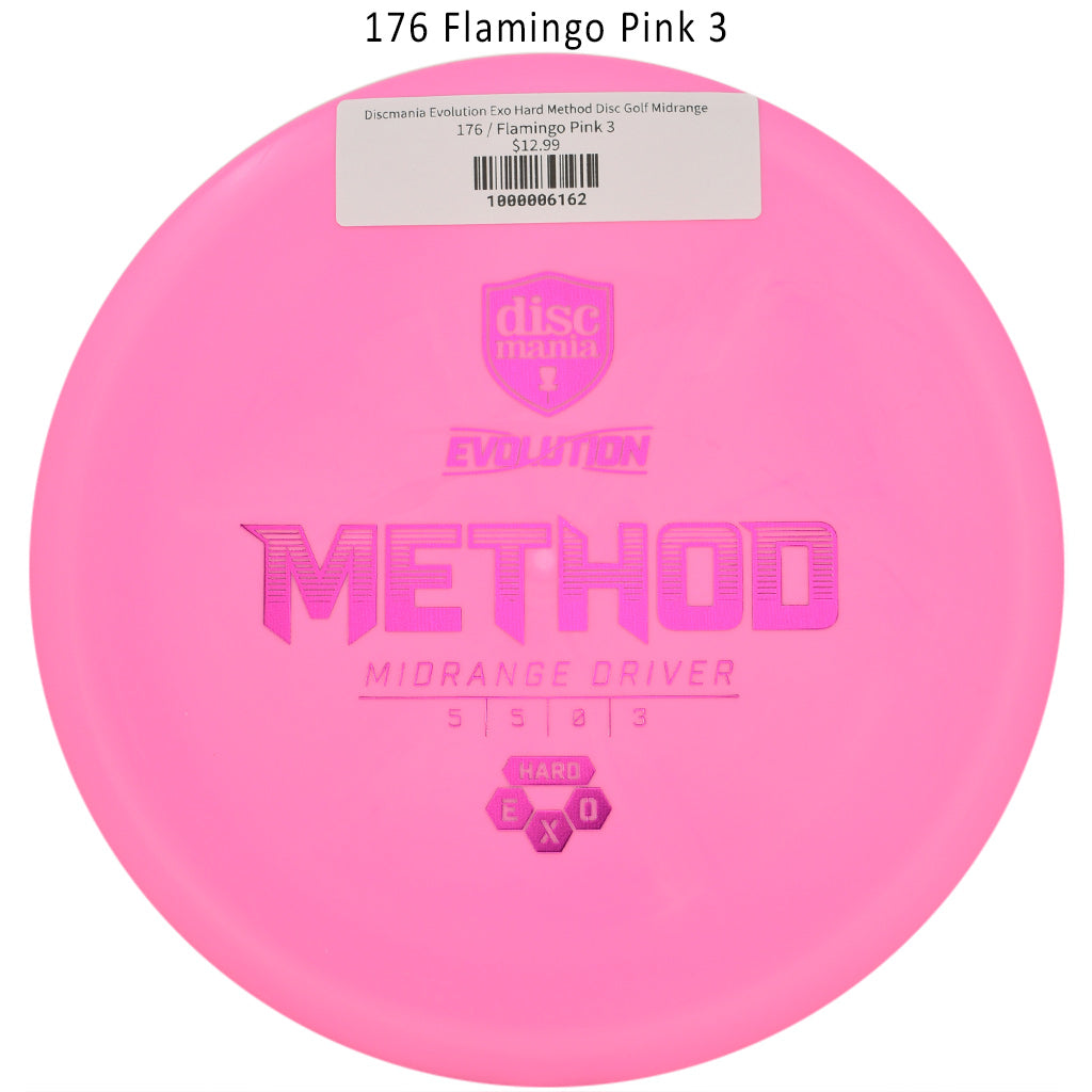 discmania-evolution-exo-hard-method-disc-golf-midrange 176 Flamingo Pink 3