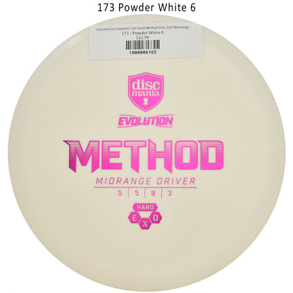 discmania-evolution-exo-hard-method-disc-golf-midrange 173 Powder White 6