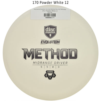 discmania-evolution-exo-hard-method-disc-golf-midrange 170 Powder White 12