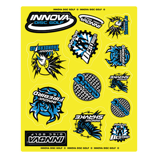 innova-icon-sticker-sheet-disc-golf-accessories-yellow
