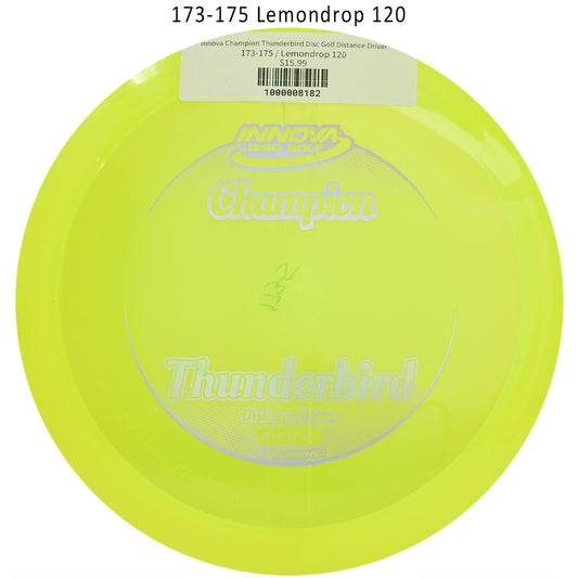 innova-champion-thunderbird-disc-golf-distance-driver 173-175 Lemondrop 120