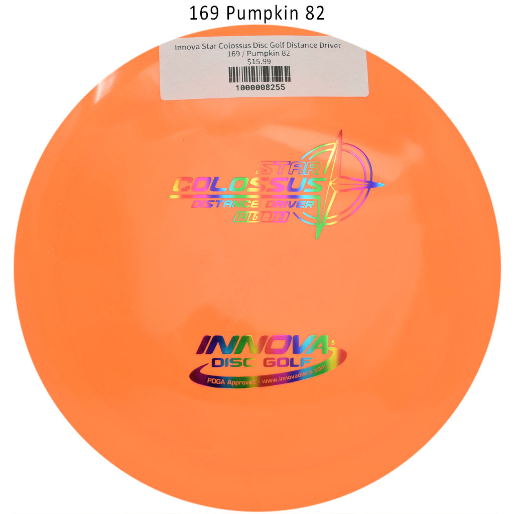 innova-star-colossus-disc-golf-distance-driver 169 Pumpkin 82