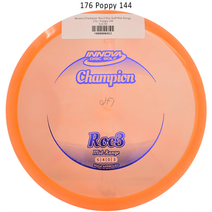 innova-champion-roc3-disc-golf-mid-range 176 Poppy 144 