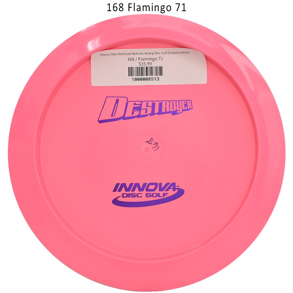 innova-star-destroyer-bottom-stamp-disc-golf-distance-driver 168 Flamingo 71