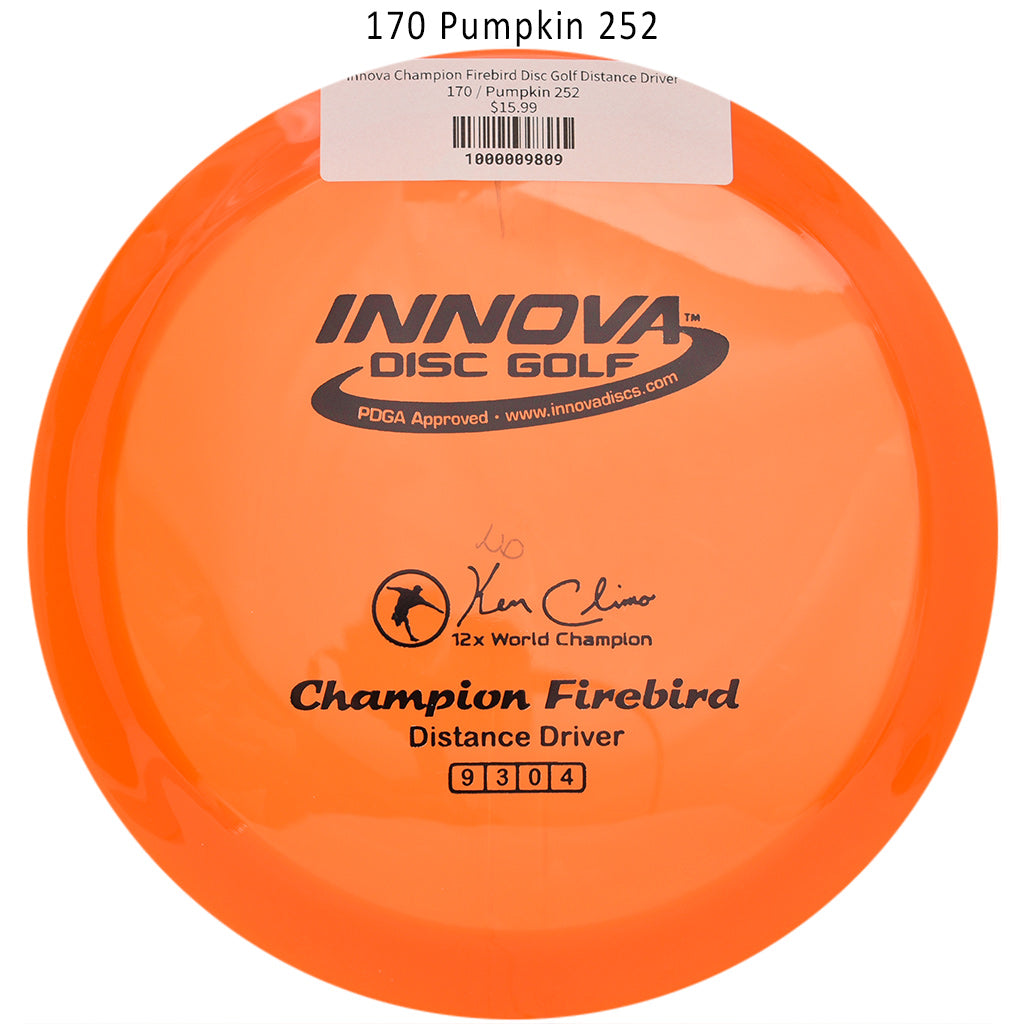 innova-champion-firebird-disc-golf-distance-driver 170 Pumpkin 252