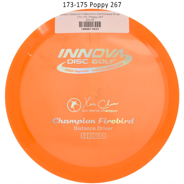 innova-champion-firebird-disc-golf-distance-driver 173-175 Poppy 267