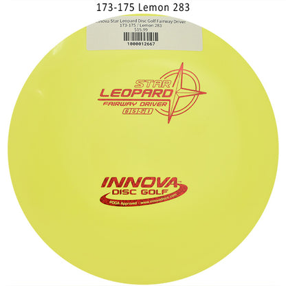 innova-star-leopard-disc-golf-fairway-driver 173-175 Lemon 283