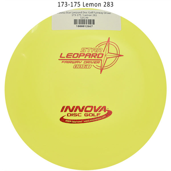 innova-star-leopard-disc-golf-fairway-driver 173-175 Lemon 283