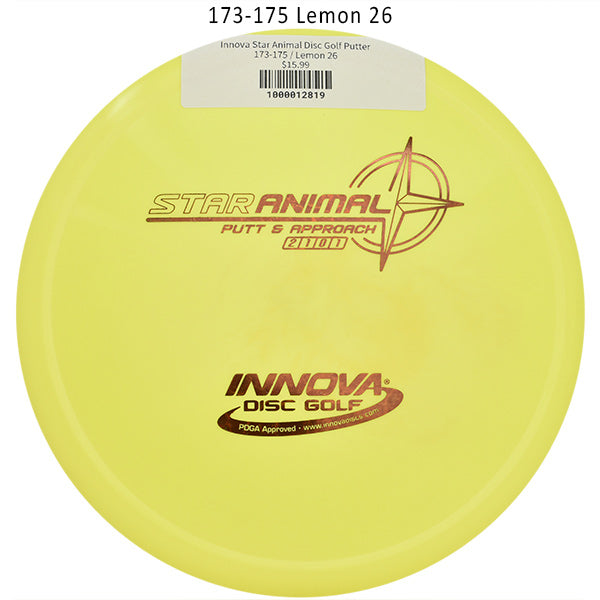 innova-star-animal-disc-golf-putter 173-175 Lemon 26