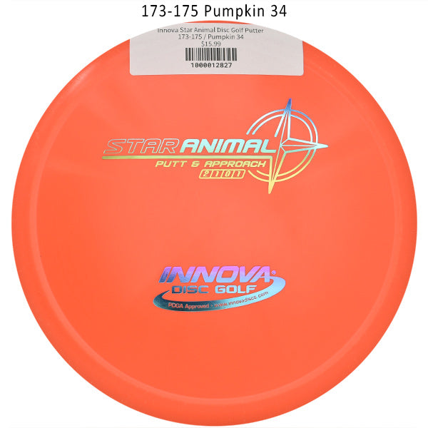 innova-star-animal-disc-golf-putter 173-175 Pumpkin 34
