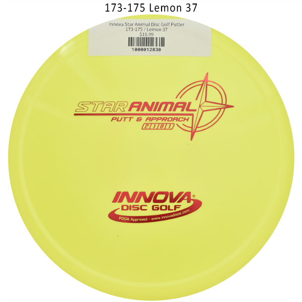 innova-star-animal-disc-golf-putter 173-175 Lemon 37