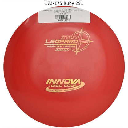 innova-star-leopard-disc-golf-fairway-driver 173-175 Ruby 291