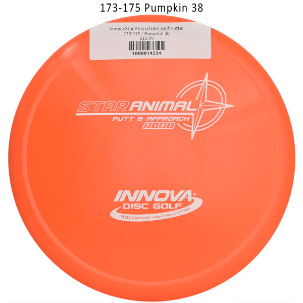 innova-star-animal-disc-golf-putter 173-175 Pumpkin 38